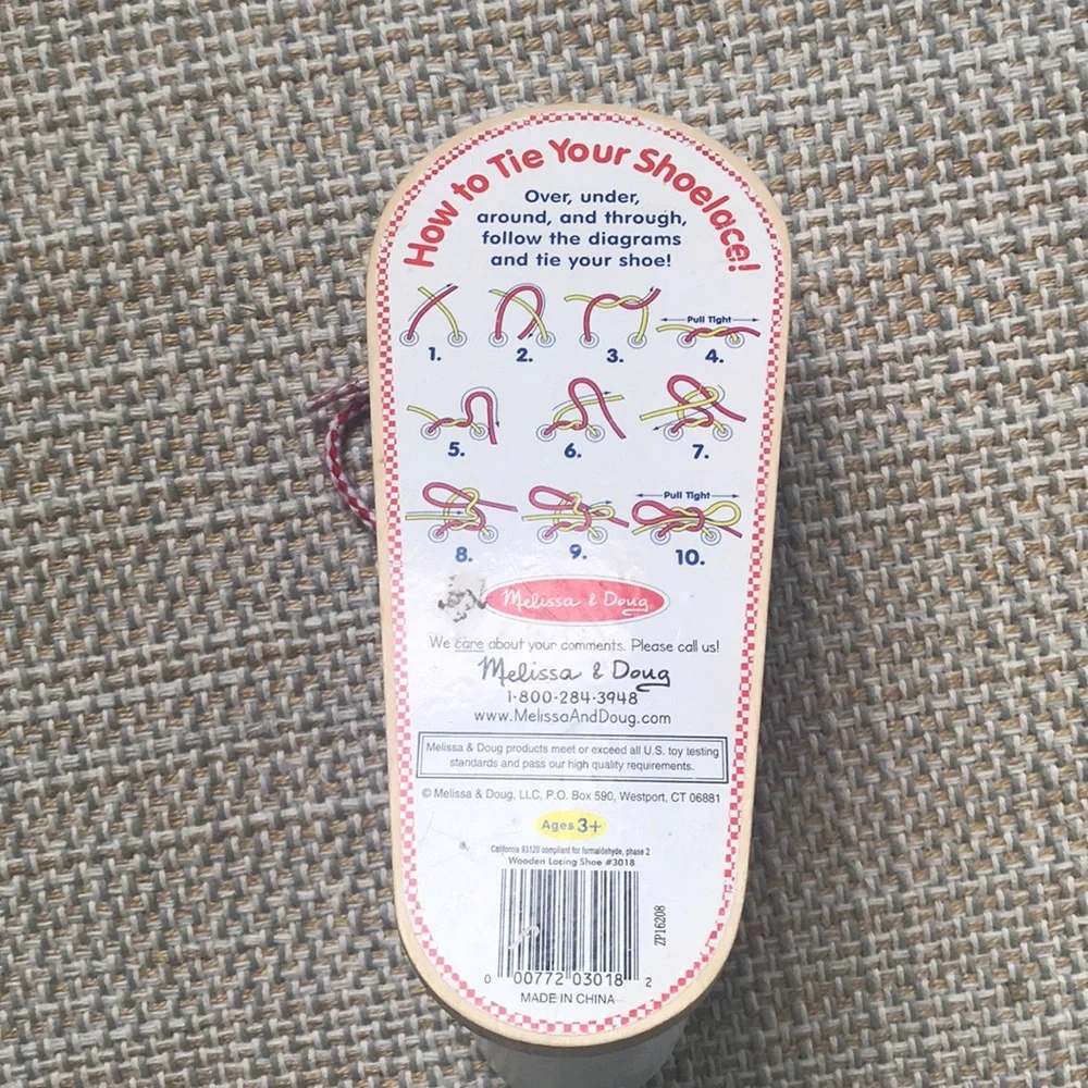 Melissa & Doug Shoelace Tying Training Shoe